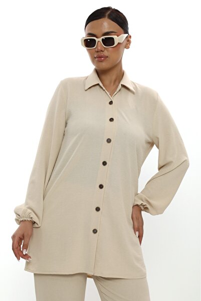 Butik Aerobin Linen Tunic Pants Suit