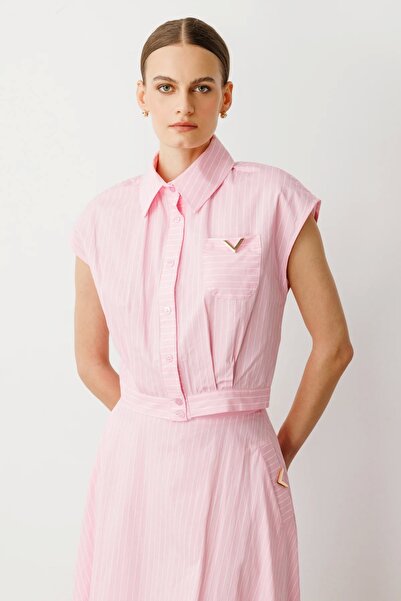 On Fashion قميص بأزرار وجيب 56312