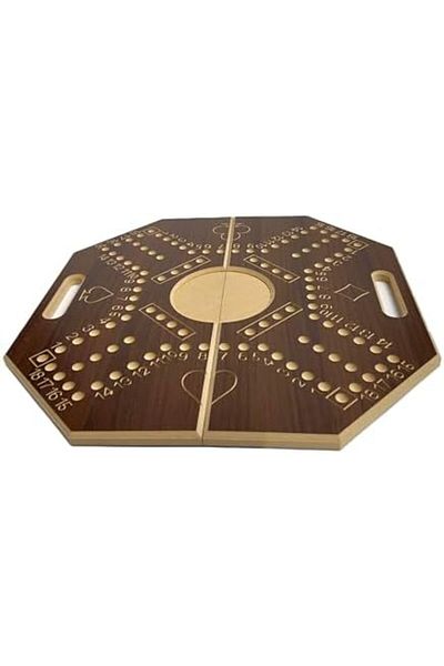 ALBADER , Numbered Foldable Jackaroo Wooden Board Game For 4 Players, Jacaroo Family Board Game