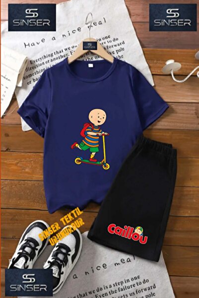 SS SİNSER Παιδικό UNISEX “CAILLIOU SCOTER USTUNDE” Μπλουζάκι με Ειδική Στάμπα...