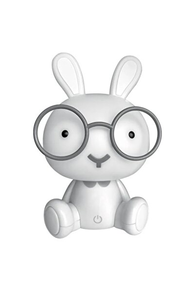 OEM Нощна лампа за деца Заек с очила с 3 нива на осветление USB