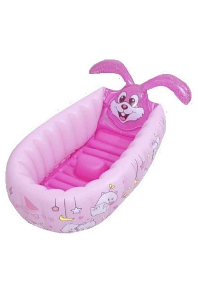 Picodino Inflatable baby bathtub, portable and multifunctional, 0-5 years, pink
