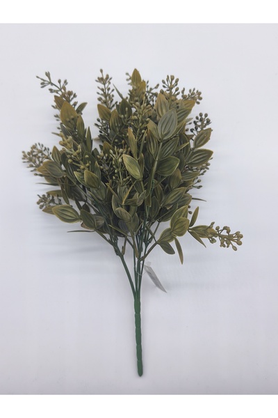 Çınar çiçekçilik نبات صناعي للديكور أغصان خضراء بطول 35 سم 7 فروع