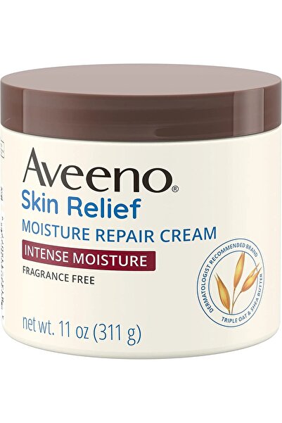 AVEENO افينو كريم سكين ريليف لاصلاح وترطيب البشرة مع مركب ثلاثي الشوفان وزبدة الشيا 311 جم