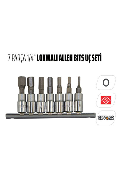 Rico Набір насадок з 7-ма 1/4-дюймовими шестигранними насадками