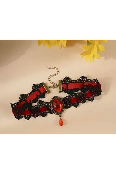 killstar Black Lace Choker Gothic Necklace
