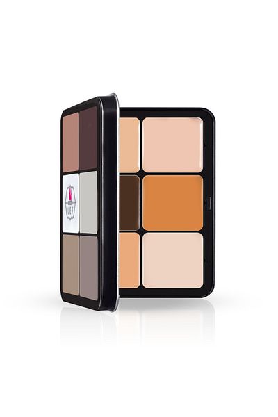 LEF COSMETICS 12x HD Foundation, Concealer & Highlighter Palette
