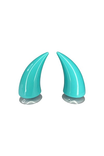 OEM Set 2 Coarne Mari Casca Moto / Ski / ATV Albastru Deschis