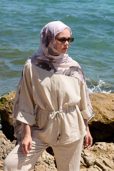 Modakaşmir شال ميرليا بنمط القمر