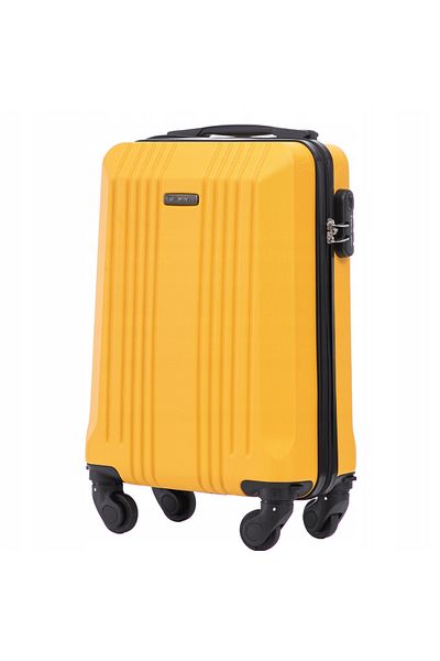 OEM Valiză de cabină Wings Kestrel XS - Galbenă, ABS, 4 roți, 28L