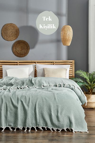 Casnack Yeliz Model Mint Single Pique 170X210Cm