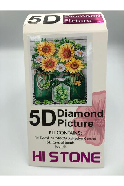 DUCK HOBY 50x40 Boncuklu Taş İşleme Mozaik Elmas Goblen Tablo Resim Boncuk Puzzle Dıamond Paıntıng Hı Stone