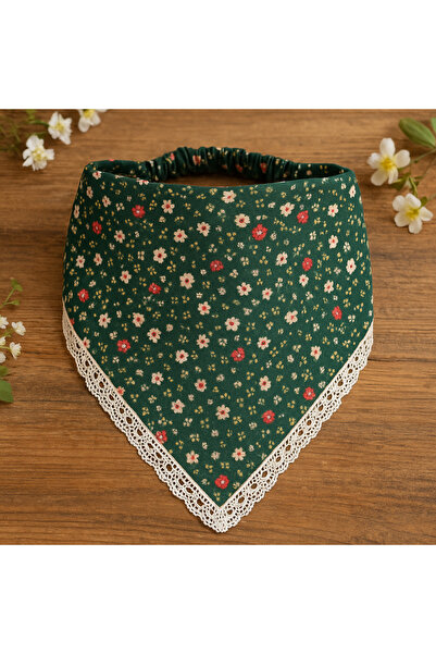 Mufincollection Βίντατζ Με φλοράλ μοτίβο Δαντέλα Λεπτομερής Τριγωνική Μπαντάν...