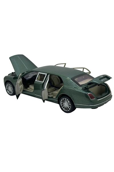 JPT Metal model Bentley Limousine green XLG 1:24 - Sounds and Lights
