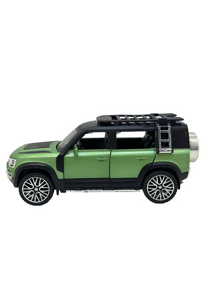 JPT Metal model replica Land Rover Defender green 16cm sound and lights