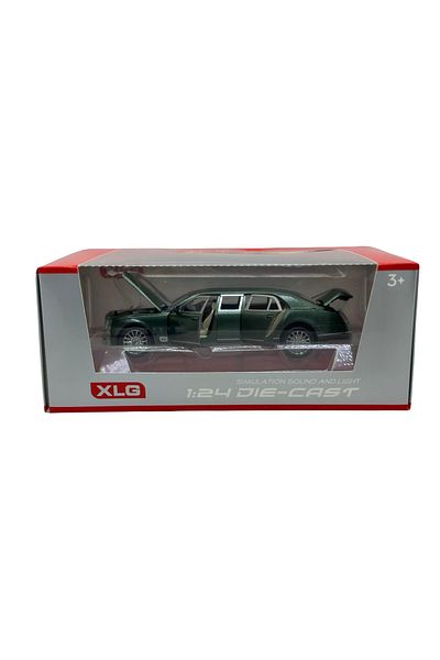 JPT Metal model Bentley Limousine green XLG 1:24 - Sounds and Lights
