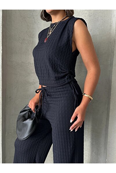 SHİROSA Seersucker Double Suit with Side Ties