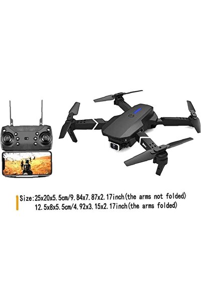 Generic E88 Pro Ayoo Best New Mini Drone With Camera 4K for Adult For Kids Dual Camera Foldable RC HD 1080P