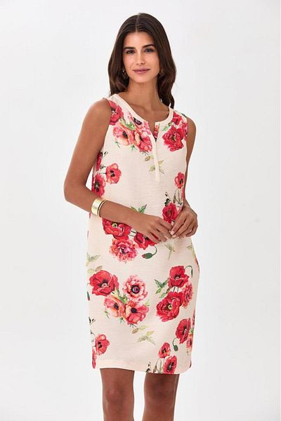 İKİLER Judge Collar Front Button Dress 025-4036