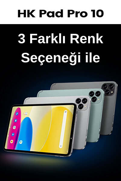 Wearfitpro Hk Pad Pro 10 10.1" 5g Sim Kartlı 16g Ram 8000mah Batarya Android Akıllı Tablet Siyah