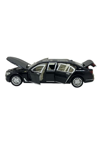 JPT BMW 760Li V12 XLG Limousine Metal Model 1:24 Black Sounds and Lights