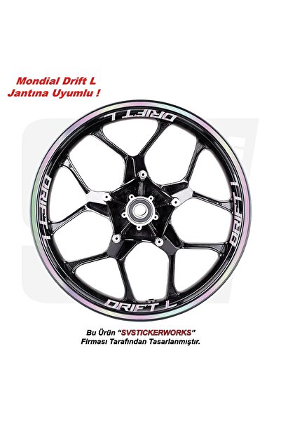 ARONA Mondial DRİFT L 125 Motosiklet Jant Şeridi 32'Li Set Sticker Etiket Modeli
