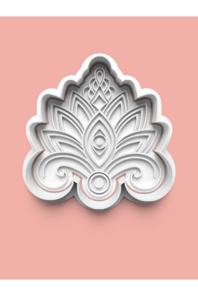 AKTASTORE قالب كوكيز لوتس ماندالا وقالب عجينة السكر