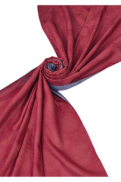 mim eşarp Leila Double Sided Jacquard Patterned Silky Shawl – 75X190 cm