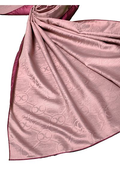 mim eşarp Leila Double Sided Jacquard Patterned Silky Shawl – 75X190 cm