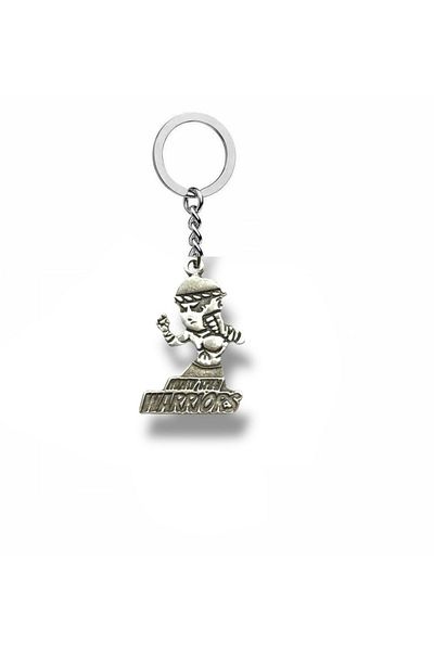 Herşey Nota Warrior's Key – Unisex Metal Keychain with Warriors Taekwondo Figure
