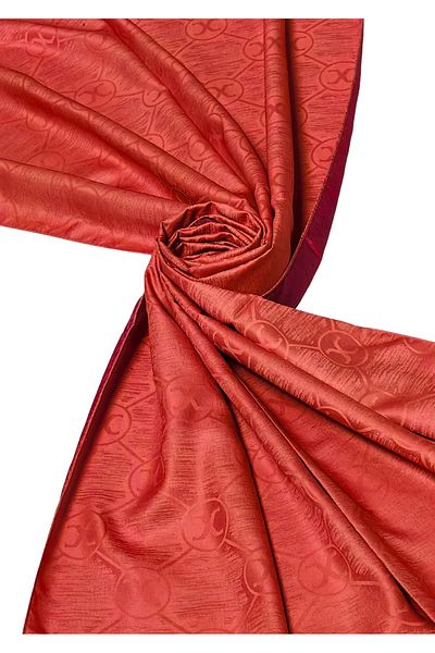 mim eşarp Leila Double Sided Jacquard Patterned Silky Shawl – 75X190 cm
