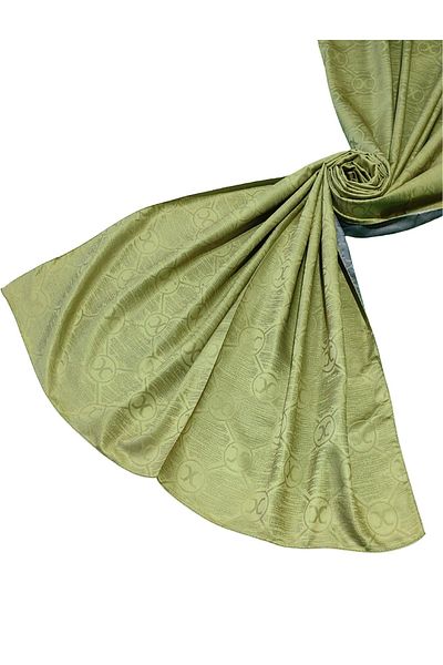 mim eşarp Leila Double Sided Jacquard Patterned Silky Shawl – 75X190 cm