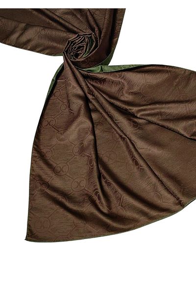 mim eşarp Двустранен жакардов копринен шал Leila – 75x190 см