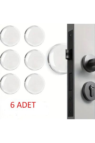 Özasya AVM Mobilier din silicon transparent și opritor pentru uși, 6 buc