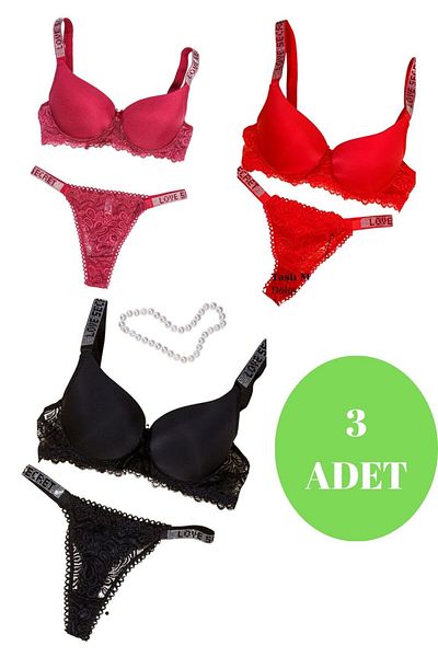 Star Set micro sutien din 3 piese pentru femei Murays