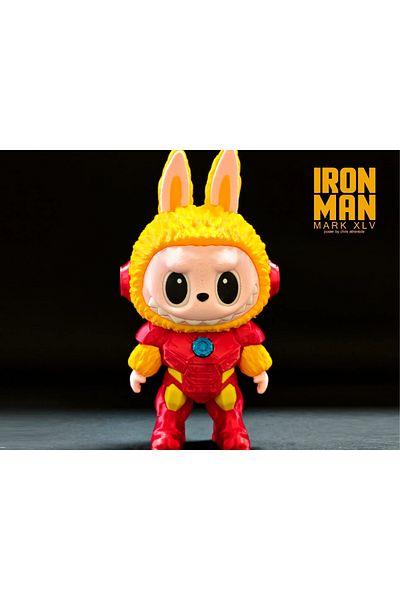 Heners Labubu Figure - Iron Man Labubu Iron Man