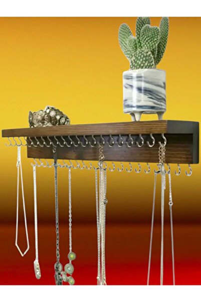 Ayşe Abladan 50 Cm 30 Kanca Asma Takı Düzenleyicileri, Duvara Monte Raf Takı ...