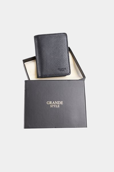 Grande Style 01583 Men's Genuine Leather Wallet Black