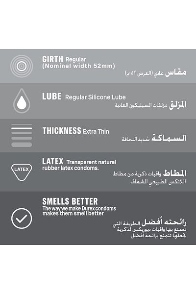 Durex Featherlite Ultra Thin 3 Condoms