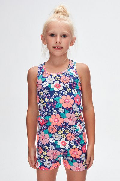 LOVETTI Neon Garden Girl's Patterned Sleeveless T-Shirt