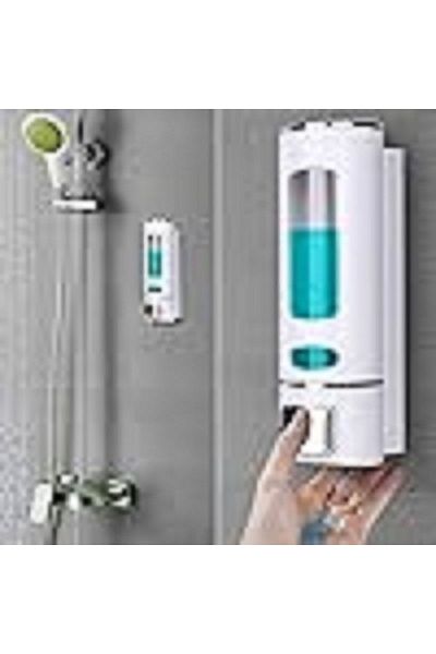 Sea Home 1 Pcs White 400ml Wall Mounted Manual Soap Dispenser Liquid Sink Soap Dispenser Hand Soap