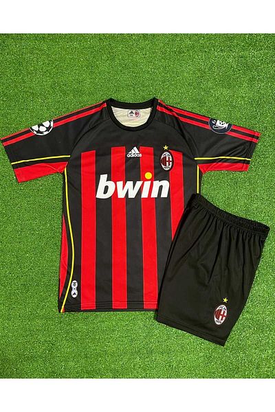 Lion Spor Tricou de fotbal pentru copii Maldini 2007 Sezon M'ilan0038375