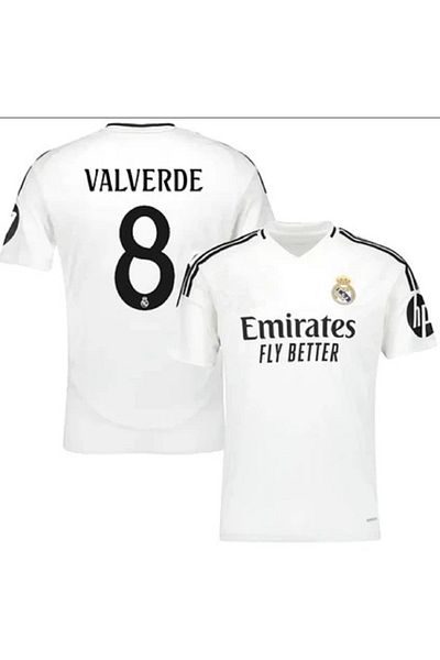 After Party R.E.A.L Madridd 2024/25 New Season Federico Valverde Jersey (White) Vs Sports Singlet