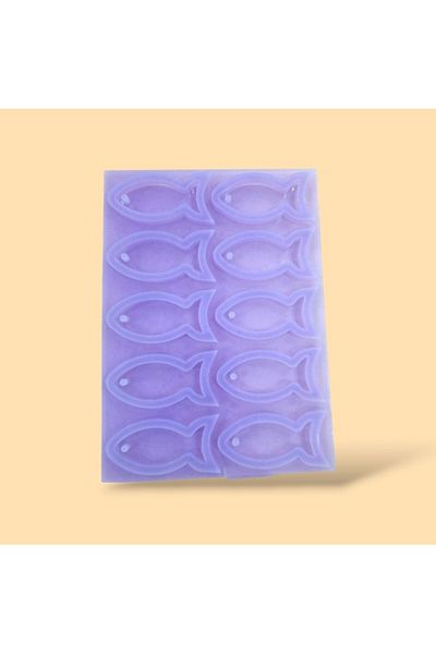 ElHobi 10Pcs Resin Epoxy Mold Multiple Pendant Keychain Fish-55Mm