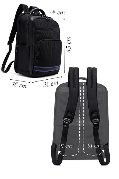 Derimod D-Pack Men's Black Backpack 25Sbd30216F
