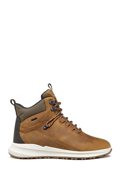 Geox Men's Tan Lace-Up Leather Boots U46E0C0Ff11C6001