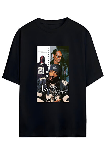 MAGORS تيشيرت سنووب دوج للجنسين من القطن مقاس كبير