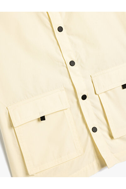 Koton New Season Shirt Short Sleeve Flap Pocket Detailed Cotton