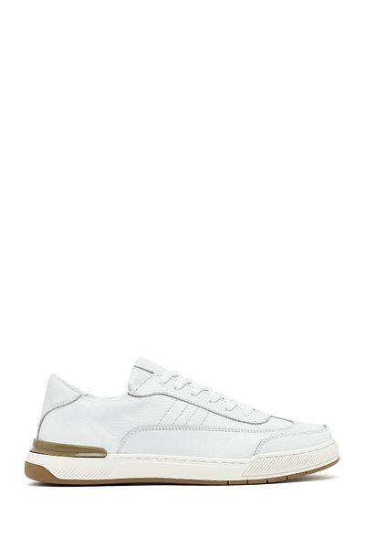 Derimod Men's White Lace-Up Leather Sneaker 25Sfd688418