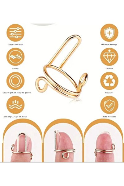 Freya Müslüman Kadınlar için 10'lu Tak-Çıkar İslami Tırnak Yüzüğü/Aparat